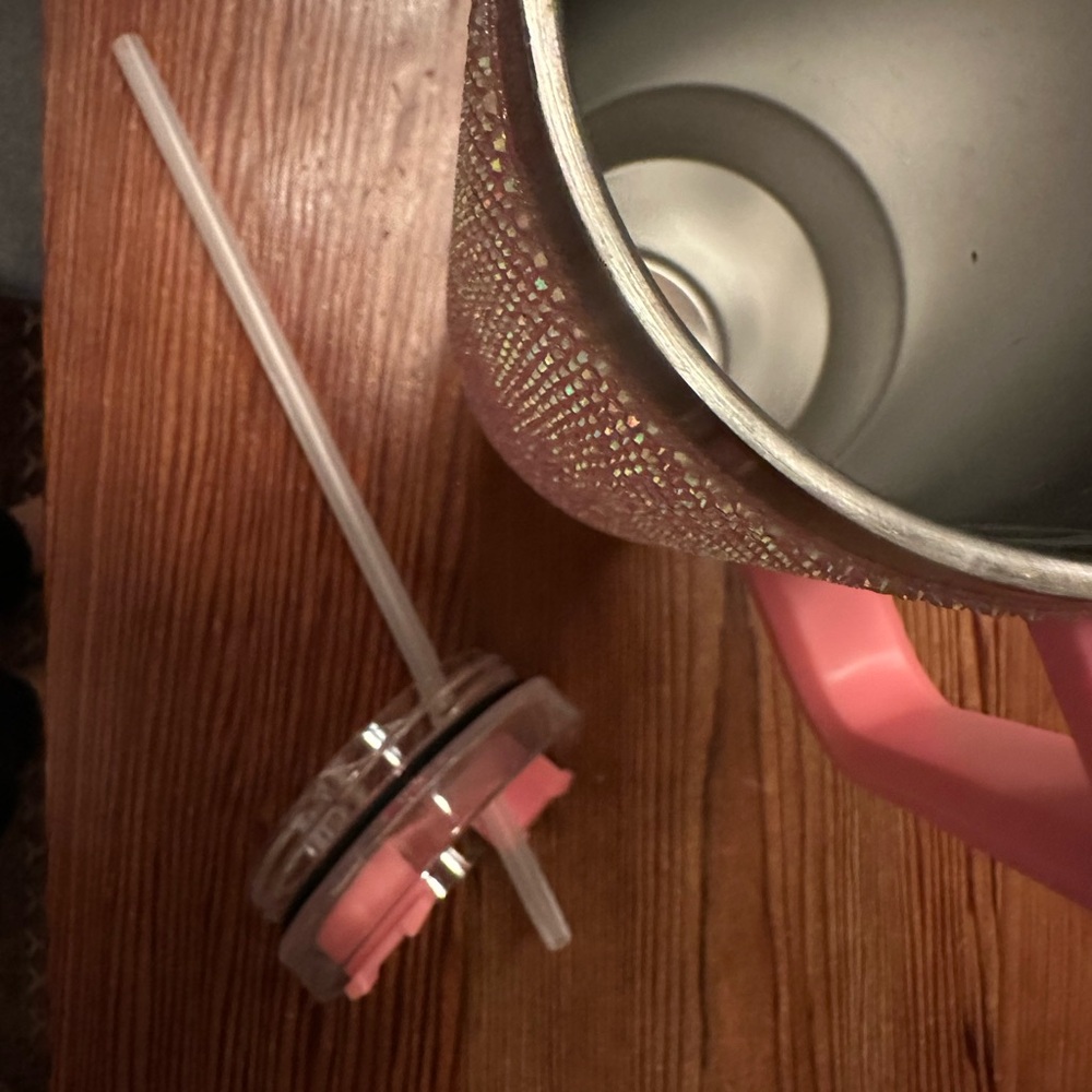 Pink Rhinestone Tumbler with Handle - Picture 6 of 7